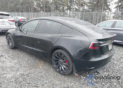 2021 Tesla Model 3 Performance Dual Motor All-Wheel Drive из США, поврежденный, VIN 5YJ3E1EC9MF849817